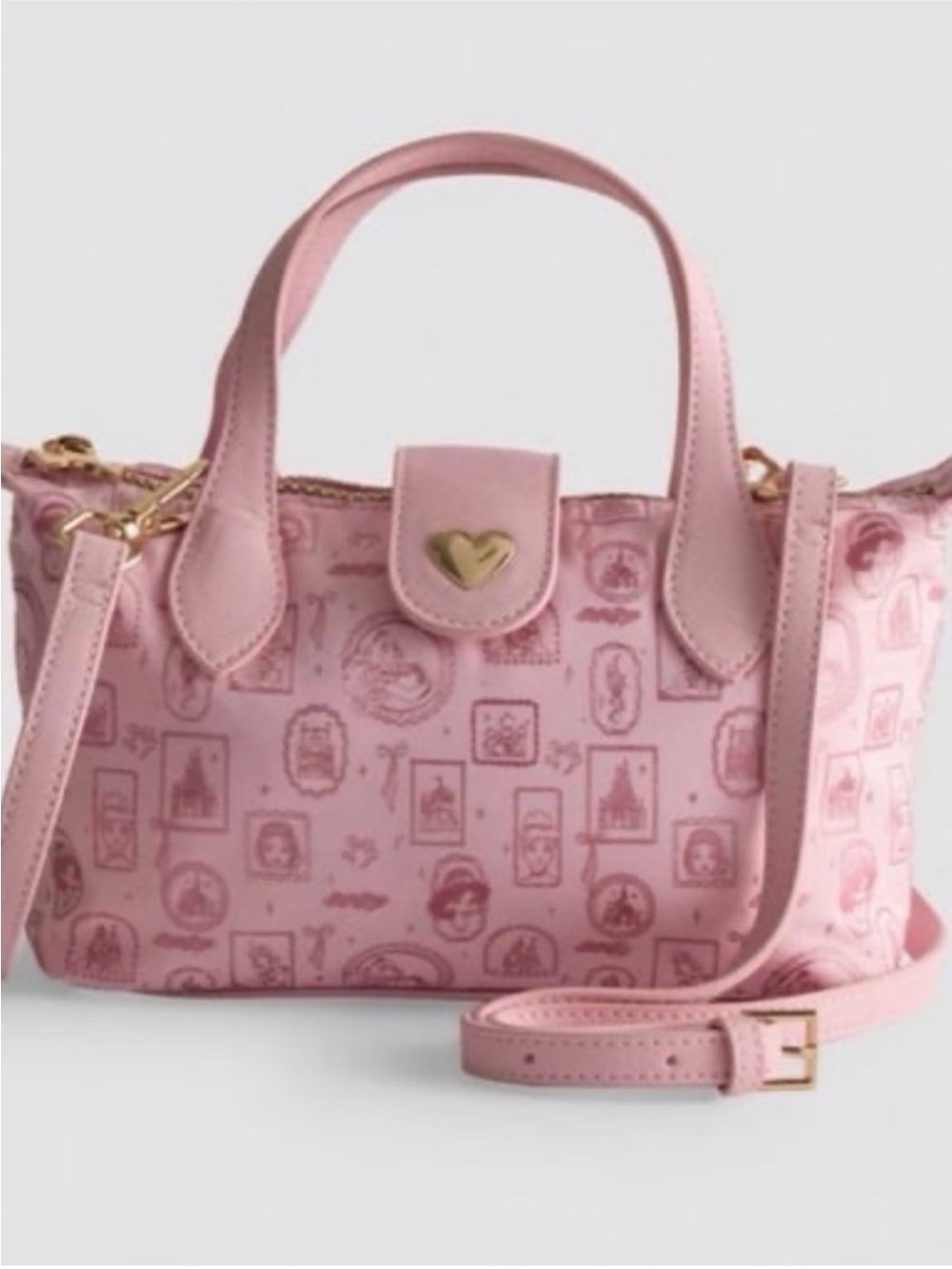 NWT Disney Princess Pink Mini Pouchette Crossbody - Primark - Picture 11 of 13